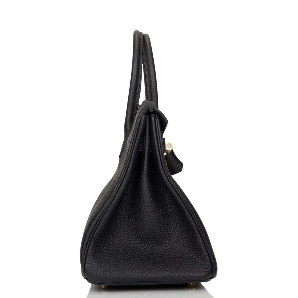 HERMÈS | BLACK BIRKIN 30CM OF TOGO LEATHER WITH GOLD HARDWARE