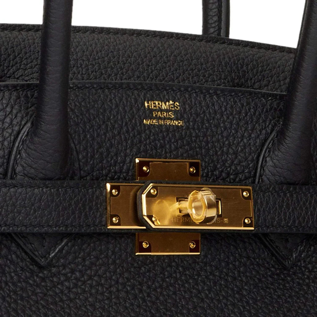 HERMÈS | BLACK BIRKIN 30CM OF TOGO LEATHER WITH GOLD HARDWARE