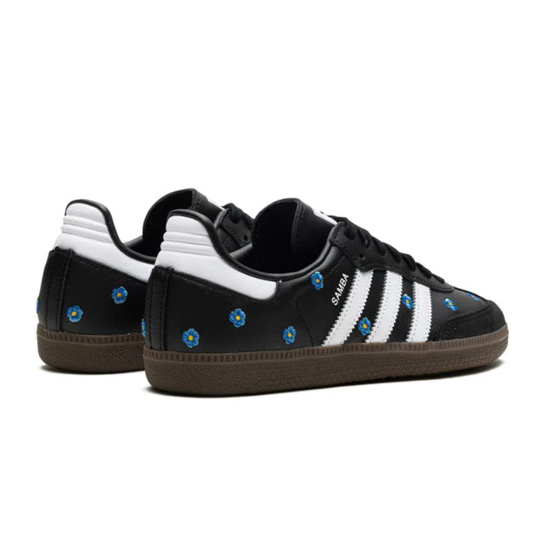 Sale! Adidas Samba Light Blue Floral Core Black
