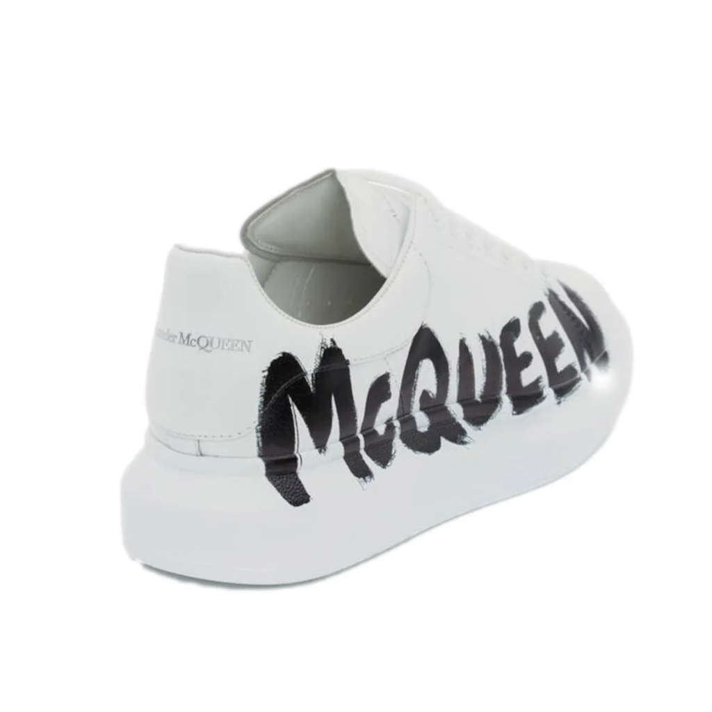Sale! Alexander Mcqueen Oversized – Graffiti White Black