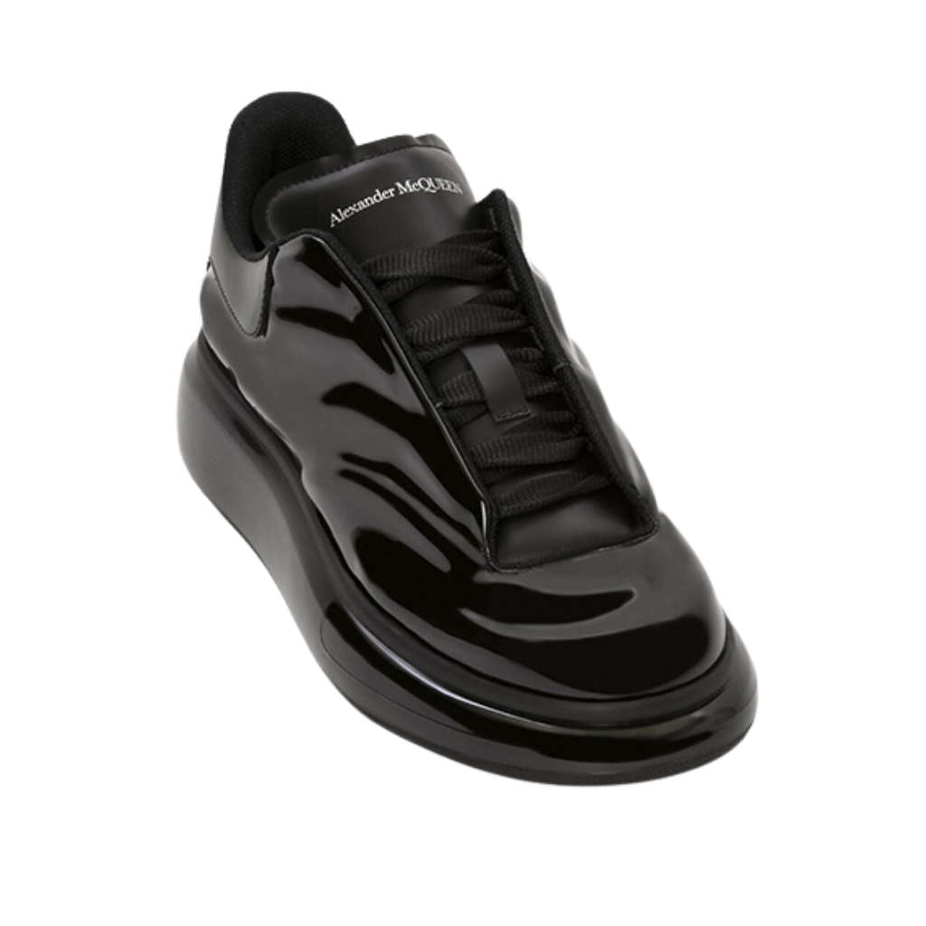 Sale! Alexander Mcqueen Oversized – Black Lux Gloss